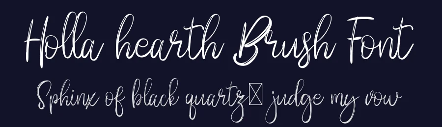 Holla hearth Brush Font by edricstudio — Script Handwritten Font — thumbnail 2