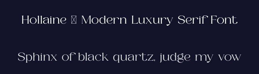 Hollaine – Modern Luxury Serif Font by SURATMI — Serif Font — thumbnail 2