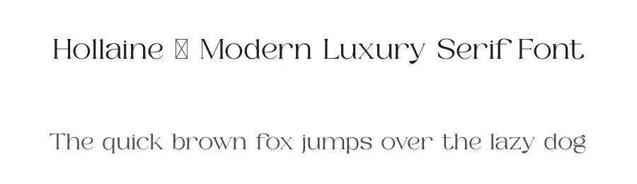Hollaine – Modern Luxury Serif Font by SURATMI — Serif Font