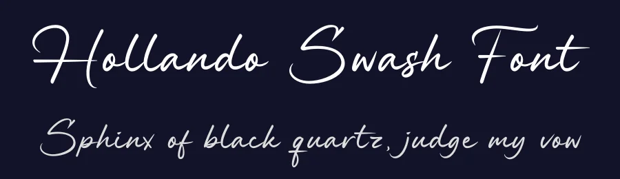 Hollando Swash Font by Dipati Creator — Script Handwritten Font — thumbnail 2