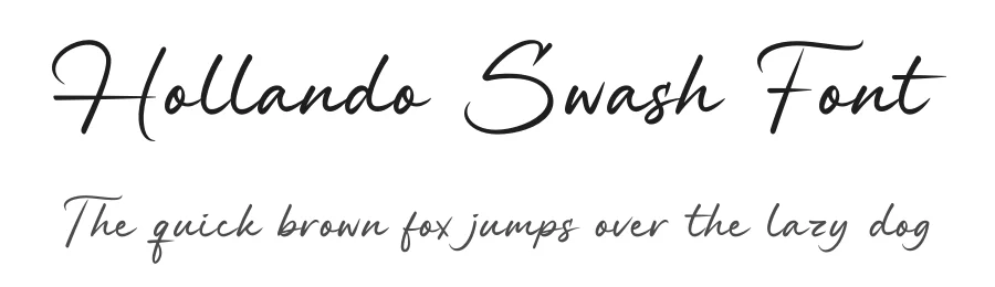 Hollando Swash Font by Dipati Creator — Script Handwritten Font