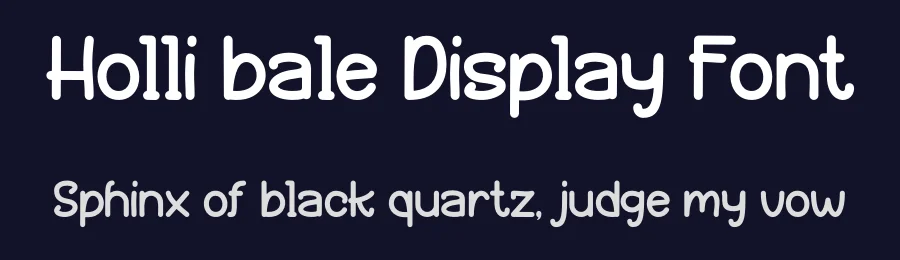 Holli bale Display Font by Maiko Hatta — Display Font — thumbnail 2