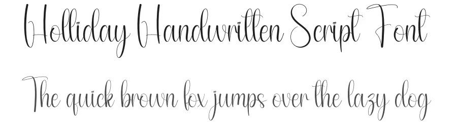Holliday Handwritten Script Font by andikastudio — Script Handwritten Font