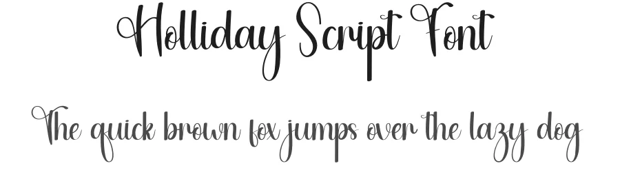 Holliday Script Font by andikastudio — Script Handwritten Font