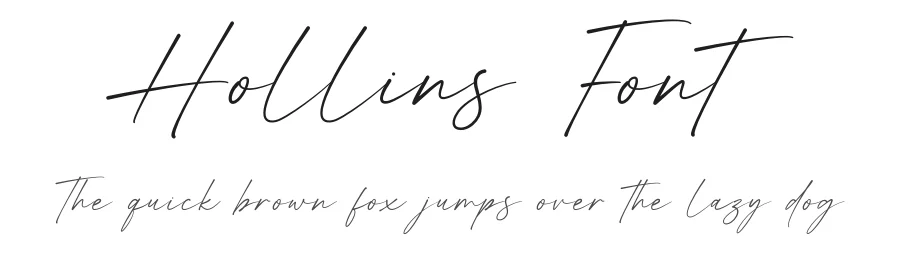 Hollins Font by Rantautype — Script Handwritten Font