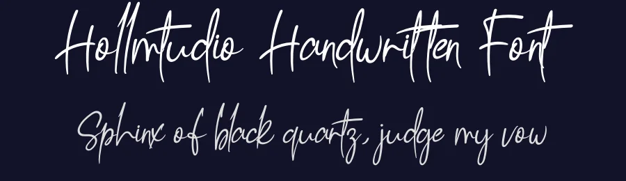 Hollmtudio Handwritten Font by andikastudio — Script Handwritten Font — thumbnail 2