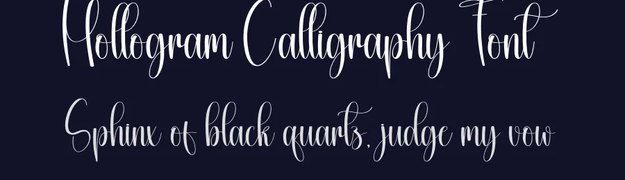 Hollogram Calligraphy Font by creativeletter — Script Handwritten Font — thumbnail 2