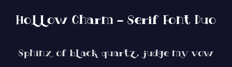 Hollow Charm – Serif Font Duo by Fontysia — Script Handwritten Font — thumbnail 2