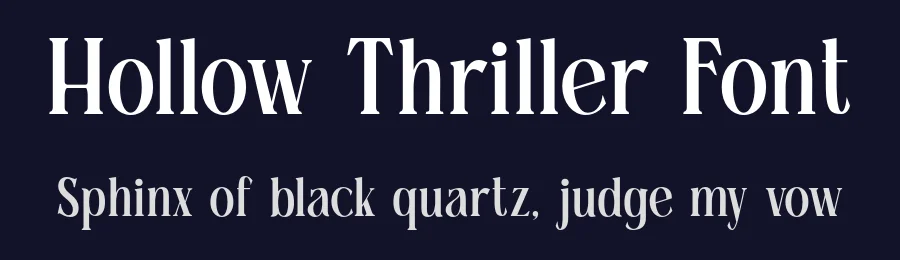 Hollow Thriller Font by roomspace.cl — Display Font — thumbnail 2