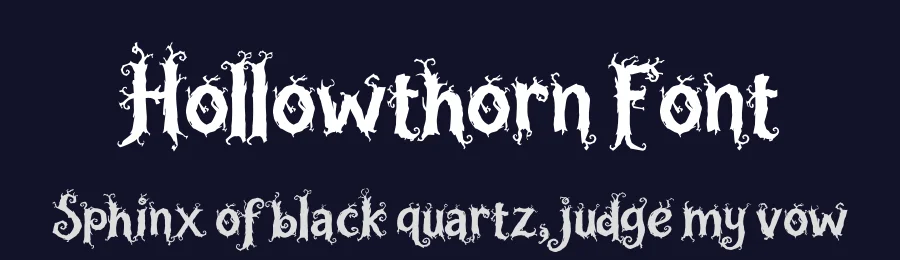 Hollowthorn Font by jimtypestudio — Display Font — thumbnail 2