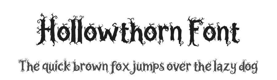Hollowthorn Font by jimtypestudio — Display Font