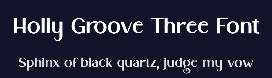 Holly Groove Three Font by bearydsgn — Serif Font — thumbnail 2