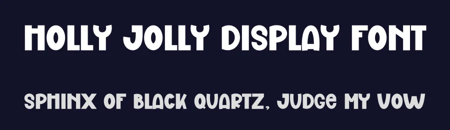 Holly Jolly Display Font by freshtypeink — Display Font — thumbnail 2