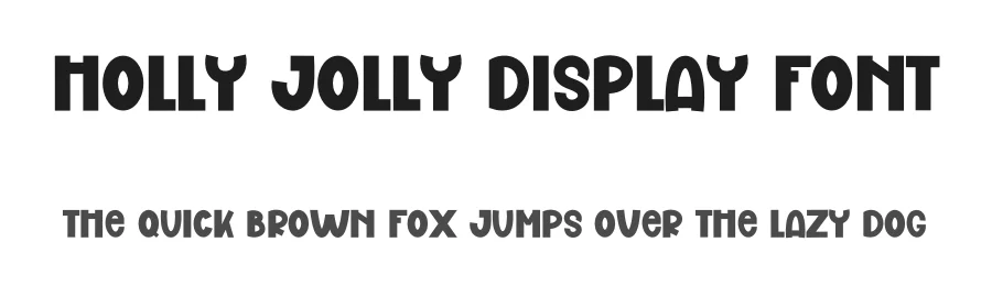 Holly Jolly Display Font by freshtypeink — Display Font