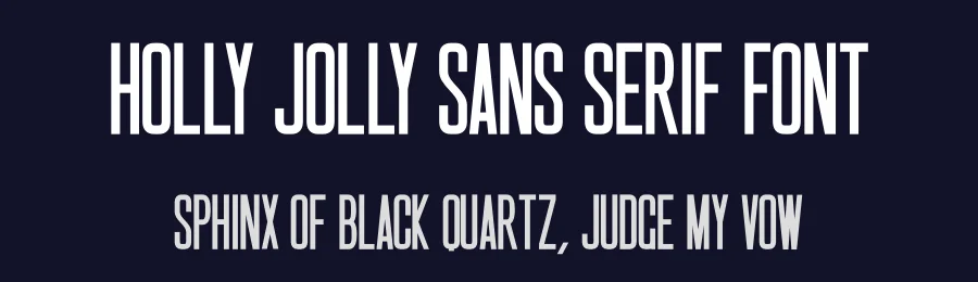 Holly Jolly Sans Serif Font by Craftedtype — Decorative Font — thumbnail 2