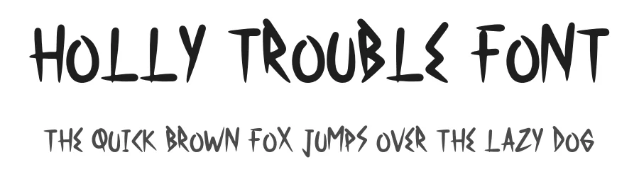 Holly Trouble Font by Forberas Foundry β Decorative Font