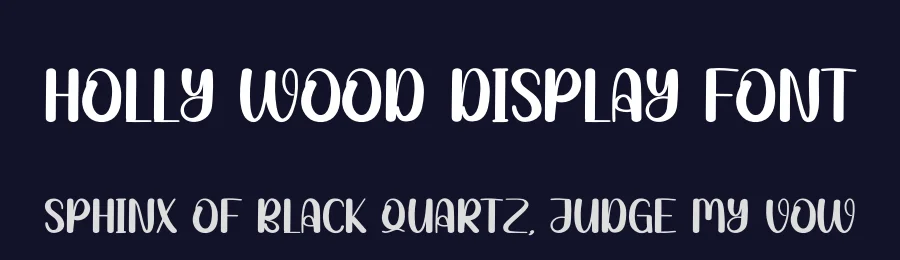Holly Wood Display Font by andikastudio — Display Font — thumbnail 2