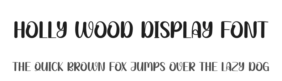 Holly Wood Display Font by andikastudio — Display Font