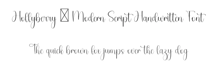 Hollyberry – Modern Script Handwritten Font by freshtypeink — Script Handwritten Font