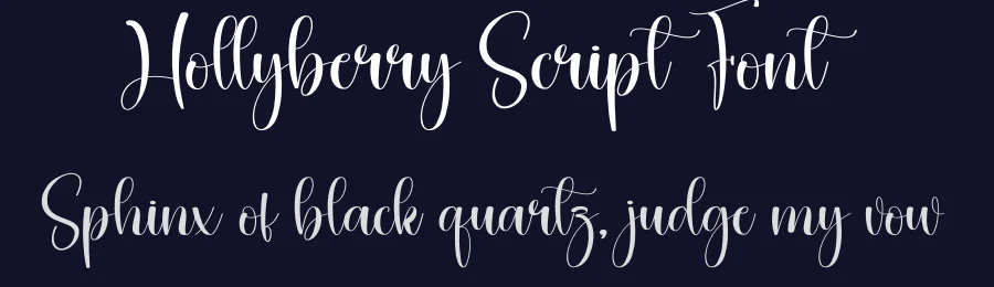 Hollyberry Script Font by creativeletter — Script Handwritten Font — thumbnail 2
