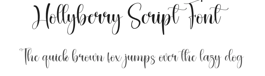 Hollyberry Script Font by creativeletter — Script Handwritten Font