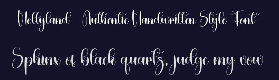 Hollyland – Authentic Handwritten Style Font by creativeletter — Script Handwritten Font — thumbnail 2