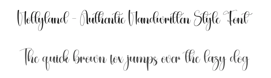 Hollyland – Authentic Handwritten Style Font by creativeletter — Script Handwritten Font