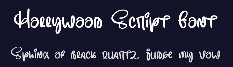 Hollywood Script Font by creativeletter — Script Handwritten Font — thumbnail 2