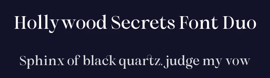 Hollywood Secrets Font Duo by Krismagraph — Serif Font — thumbnail 2
