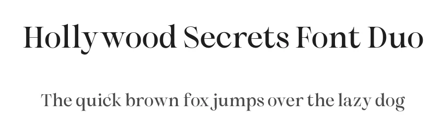 Hollywood Secrets Font Duo by Krismagraph — Serif Font