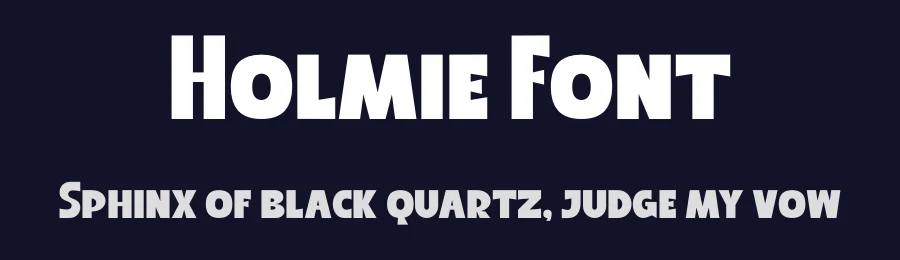Holmie Font by MaikoHatta — Display Font — thumbnail 2