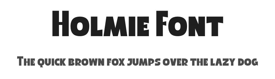 Holmie Font by MaikoHatta — Display Font