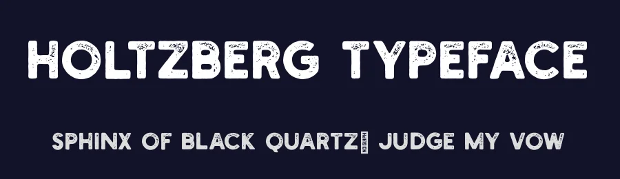 Holtzberg Typeface by Serdar Öztürk — Sans Serif Font — thumbnail 2