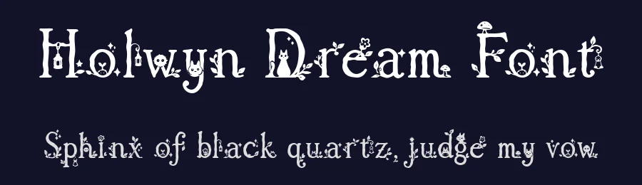 Holwyn Dream Font by letterhanna — Display Font — thumbnail 2