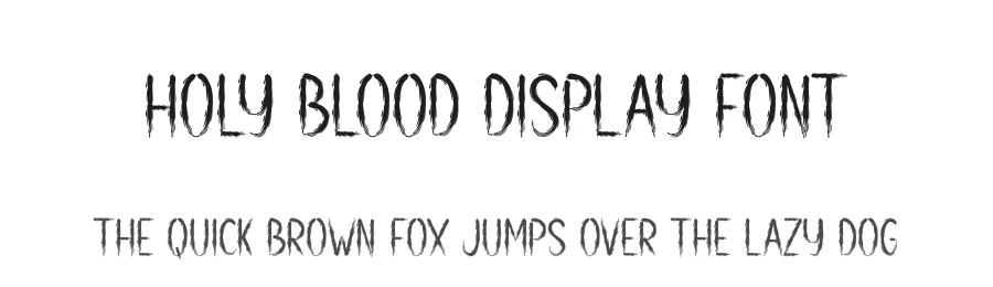 Holy Blood Display Font by andikastudio β Display Font