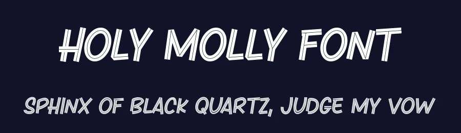 Holy Molly Font by mhdafifersya — Display Font — thumbnail 2