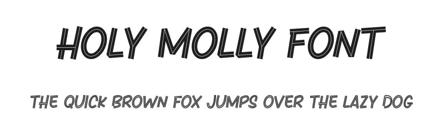 Holy Molly Font by mhdafifersya — Display Font