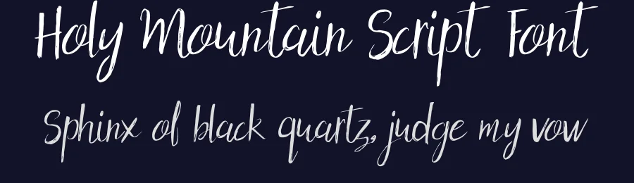 Holy Mountain Script Font by Typeface — Script Handwritten Font — thumbnail 2