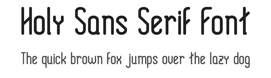 Holy Sans Serif Font by HeitorBerguerand — Sans Serif Font