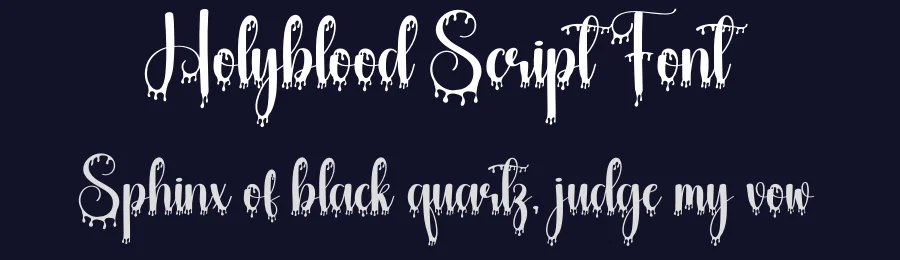 Holyblood Script Font by creativeletter — Script Handwritten Font — thumbnail 2