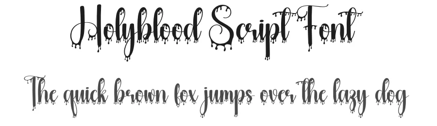 Holyblood Script Font by creativeletter — Script Handwritten Font