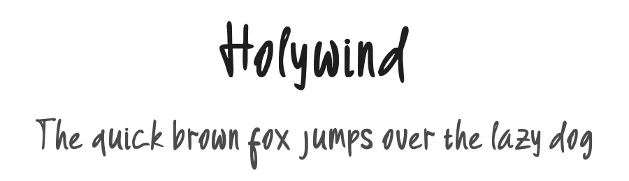Holywind by Javanicestudio — Script Handwritten Font