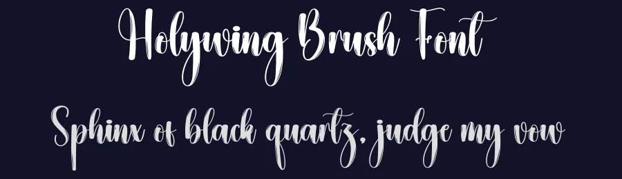 Holywing Brush Font by creativeletter — Script Handwritten Font — thumbnail 2