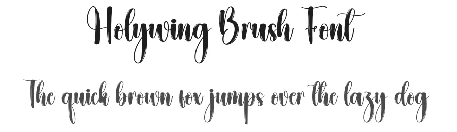 Holywing Brush Font by creativeletter — Script Handwritten Font