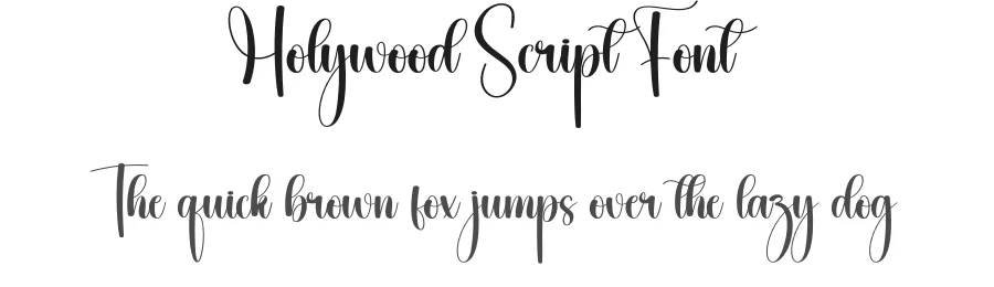 Holywood Script Font by creativeletter — Script Handwritten Font