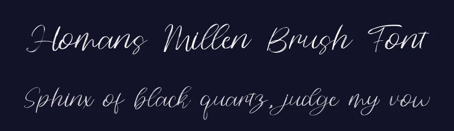 Homans Millen Brush Font by bearydsgn — Script Handwritten Font — thumbnail 2