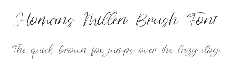 Homans Millen Brush Font by bearydsgn — Script Handwritten Font