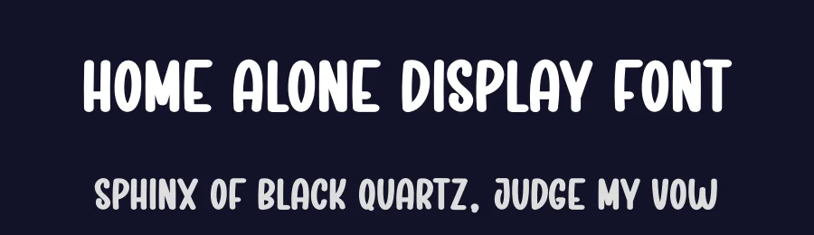 Home Alone Display Font by creativeletter — Display Font — thumbnail 2