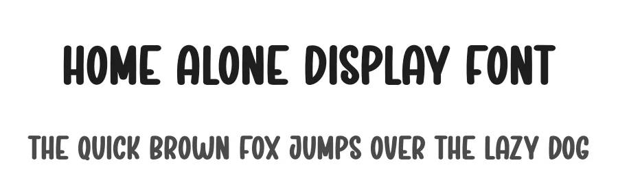 Home Alone Display Font by creativeletter — Display Font