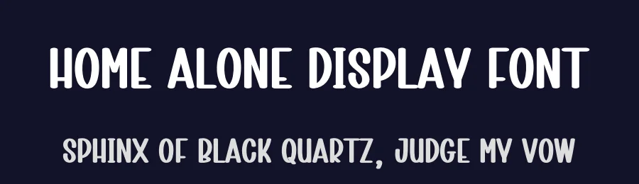 Home Alone Display Font by creativeletter — Display Font — thumbnail 2